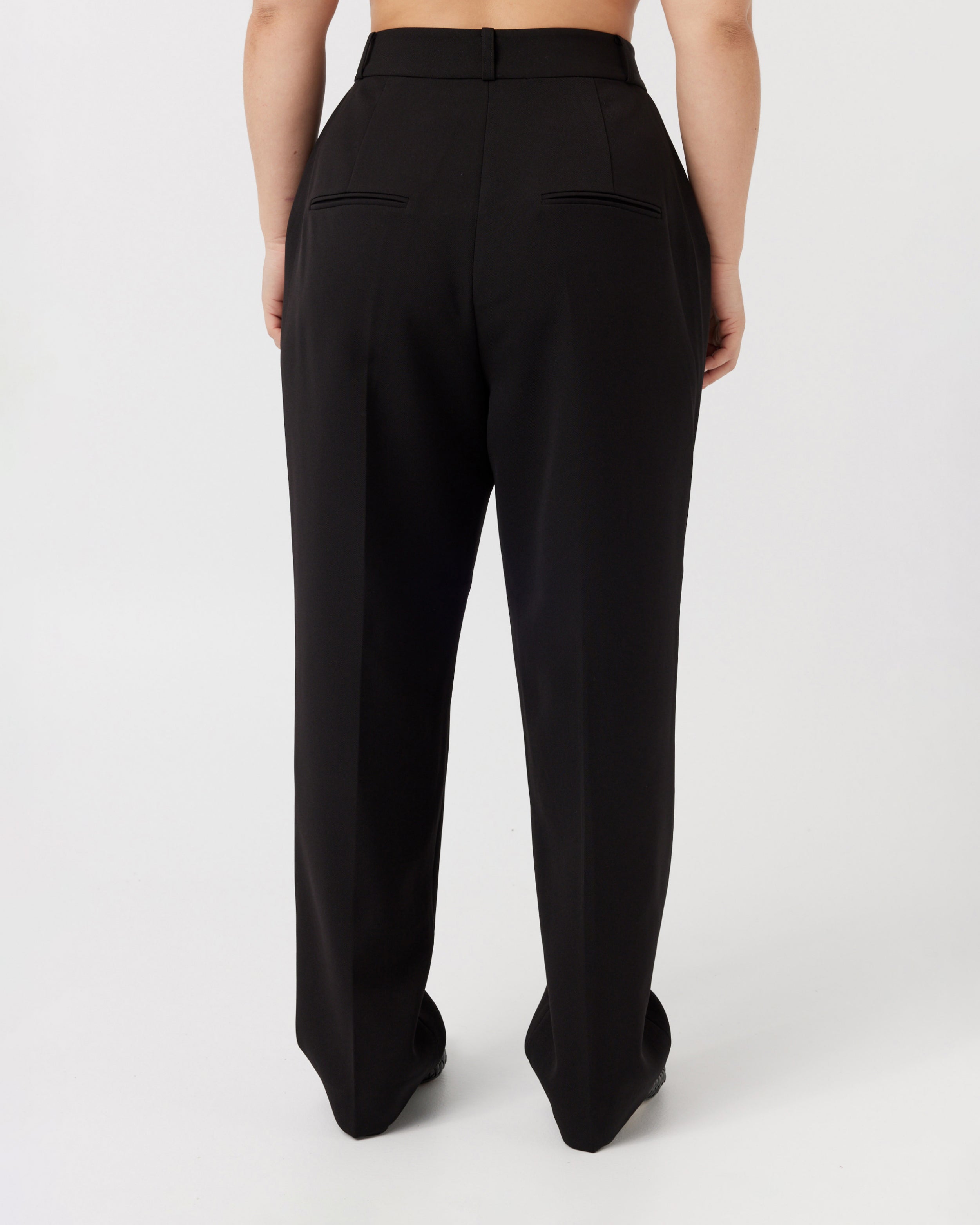 Tapered Leg Jersey Ankle Grazer Peg Trousers | M&S Collection | M&S