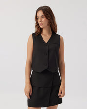 SAMPLE The Tailored Waistcoat Black - multiple sizes