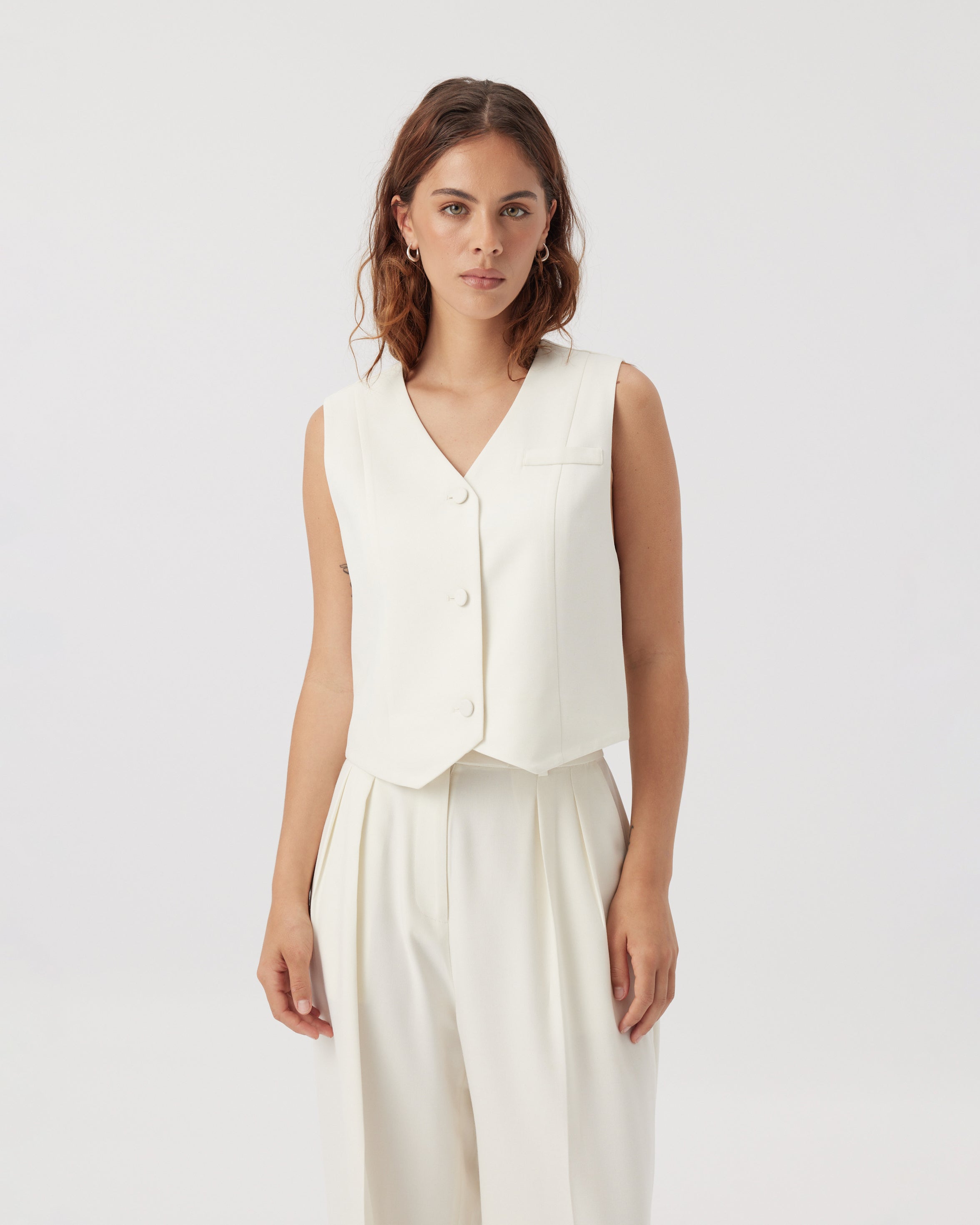 SAMPLE The Tailored Waistcoat Vanilla, size 10